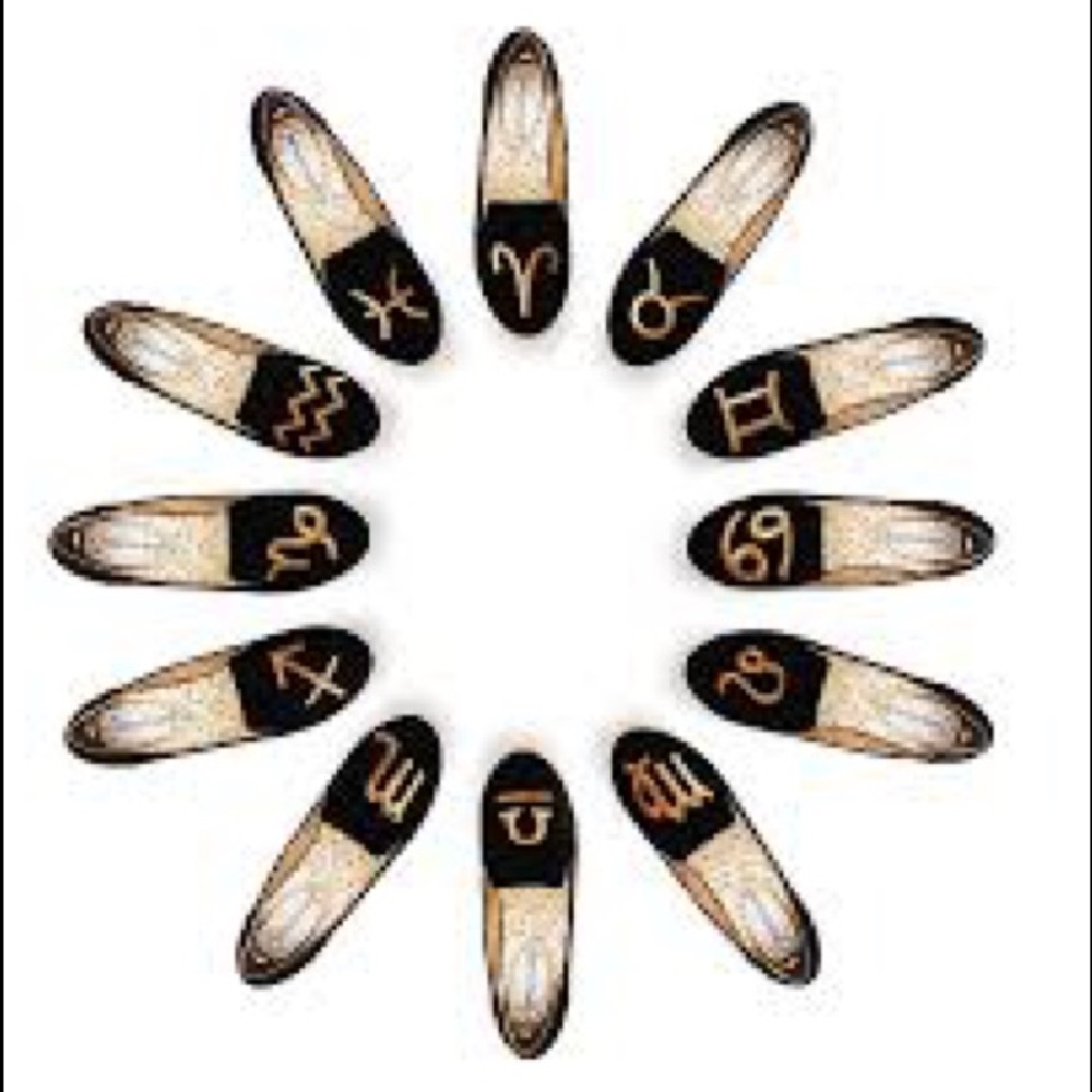 Kerol D Zodiac Flats (Cancer) Size 9 - black/gold